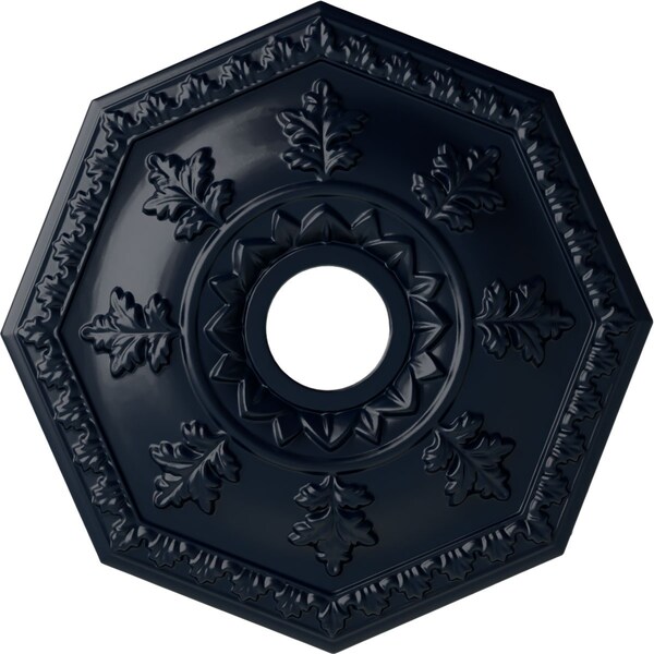 Ekena Millwork Nottingham Ceiling Medallion (Canopies up to 4 5/8"), 18"OD x 3 1/2"ID x 1 1/2"P, Midnight Dream CM18NTMDF - main